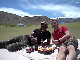 Hot boyfriend flip flop with cumshot